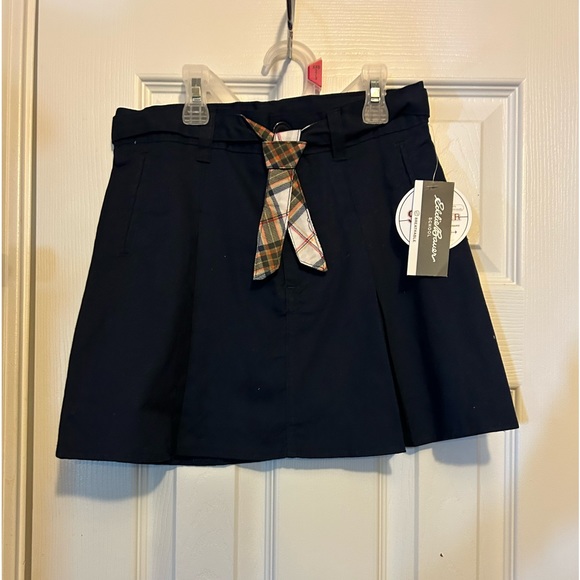 NWT🏷️Eddie Bauer Girls👧🏻Scooter Skirt Navy School Uniform Shorts Sz 10 - Picture 1 of 6